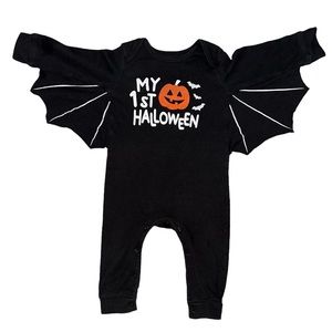 My 1st Halloween Black Bat Pajamas Size 18 Months